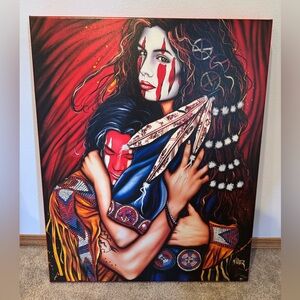 Limited edition Henri Peter Native American Art piece ‘Like A Rock’ No. 162/500